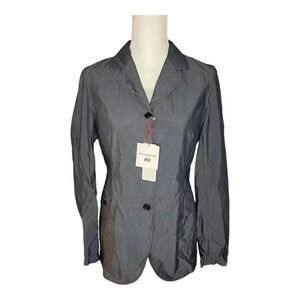 NEW Uniqlo Ines De La Fressange Paris Size Small Gray‎ Cotton Nylon Shirt Jacket